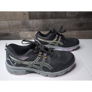 Women’s Asics Gel- Venture 8 Grey Black Purple Running Shoes Size US 8